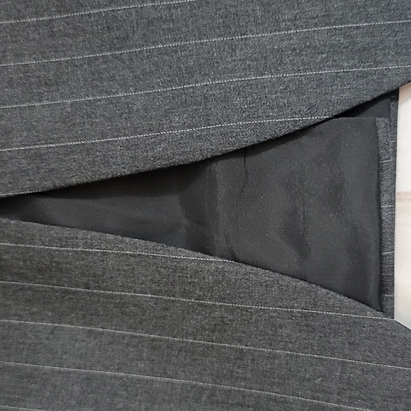 Lauren Ralph Lauren Blazer Jacket Wool-Laine Size 46L Gray with Pinstripes - Picture 5 of 9